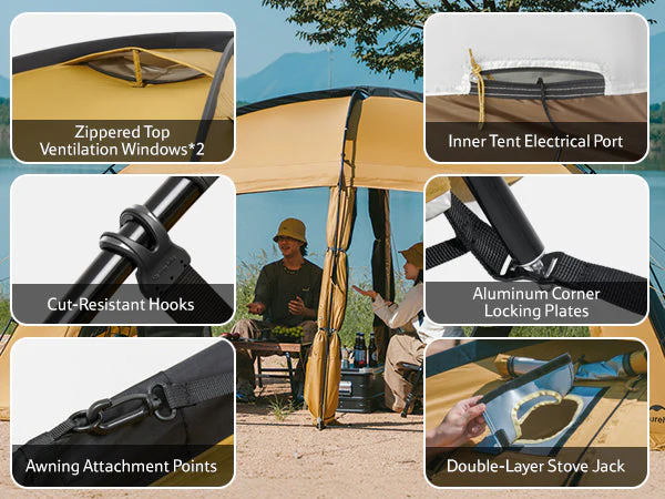 Naturehike Dune™ 10.9 Pro 4-Person Hot Tent 2026 - Image 4
