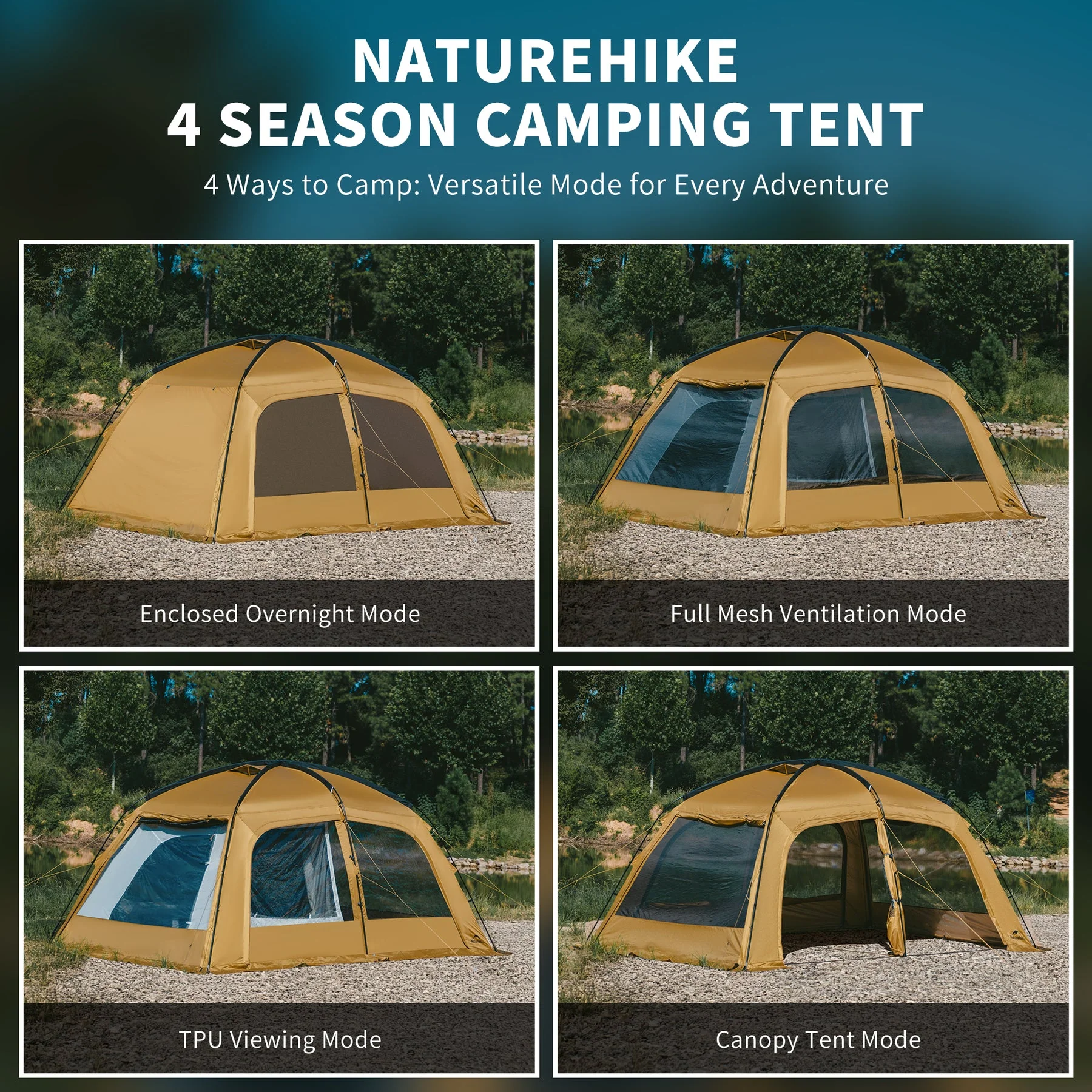Naturehike Dune™ 10.9 Pro 4-Person Hot Tent 2026 - Image 6