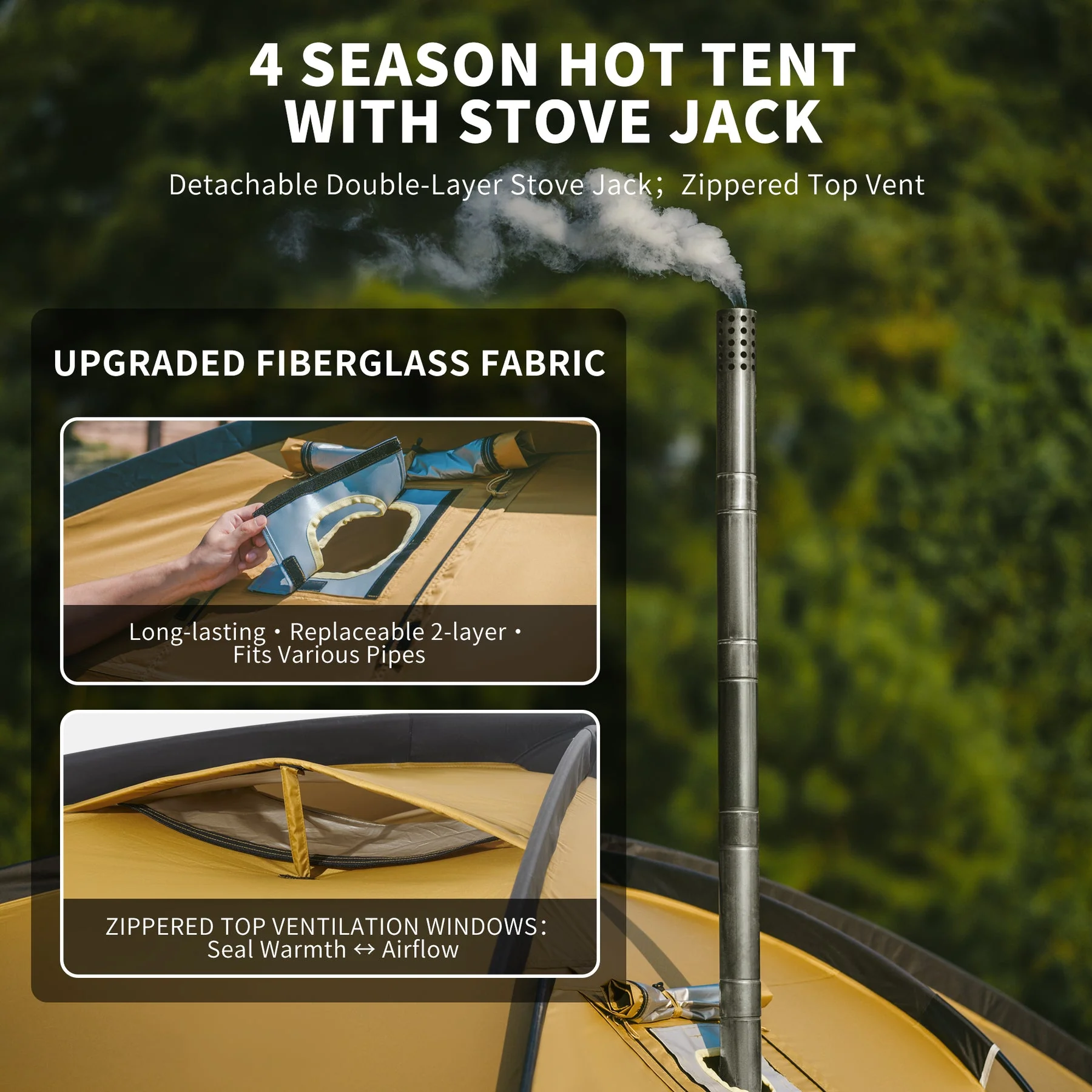 Naturehike Dune™ 10.9 Pro 4-Person Hot Tent 2026 - Image 7