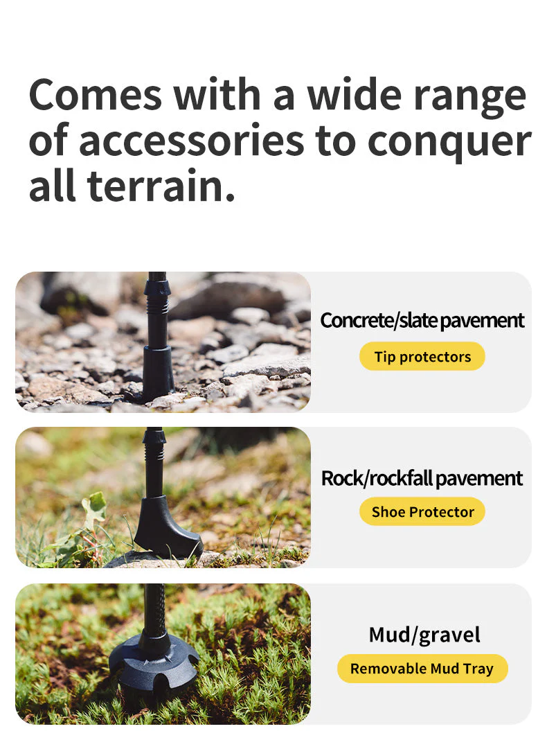 Naturehike Far Wind™ Three-section Telescopic Carbon Trekking Pole (2pcs) 2026 - Image 11