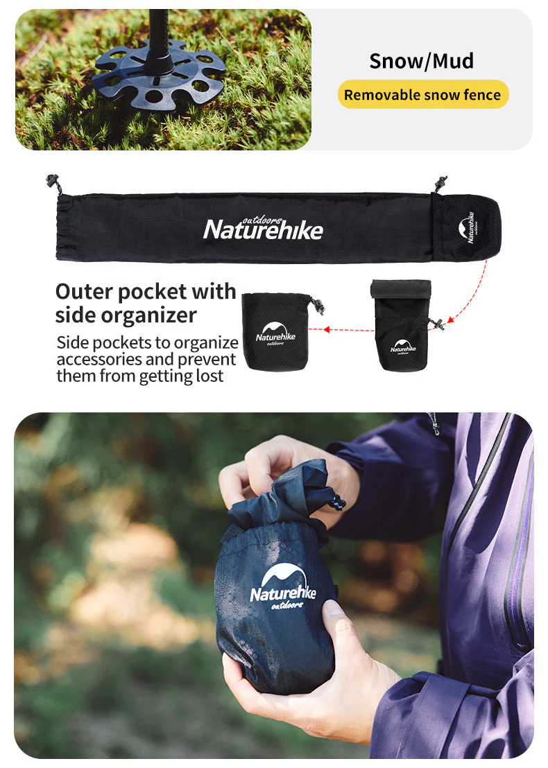 Naturehike Far Wind™ Three-section Telescopic Carbon Trekking Pole (2pcs) 2026 - Image 12