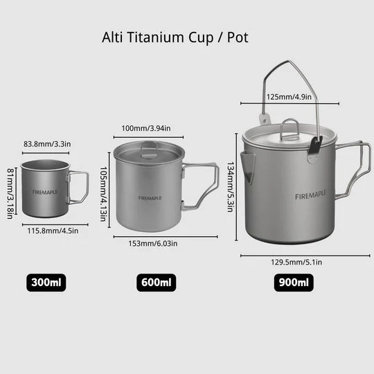 Fire Maple Alti Titanium Cup 300Ml - Image 2