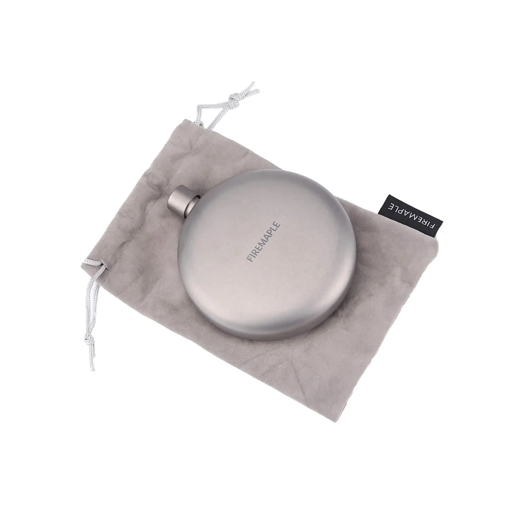 Fire Maple Ash Titanium Hip Flask - Image 3