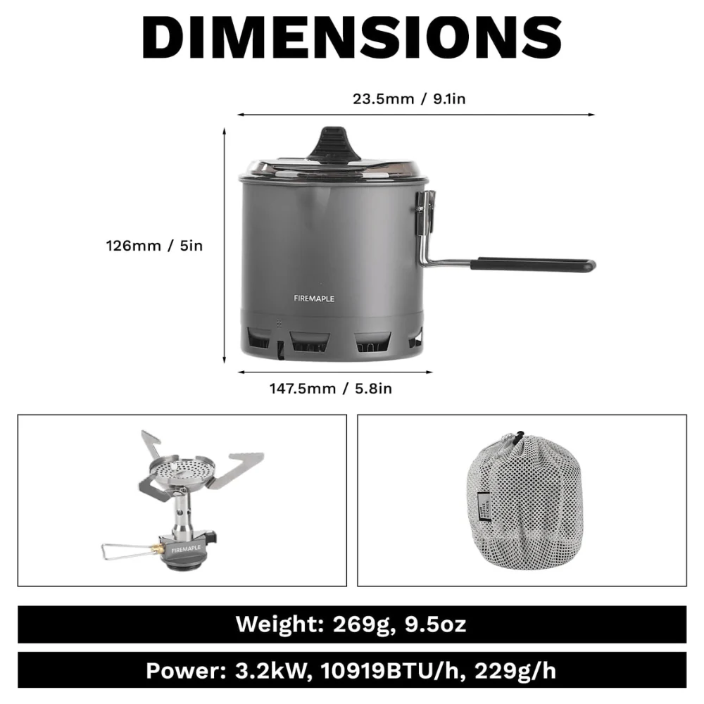 Fire Maple Petrel Ultralight Cooking Set-750ml 2026 - Image 4