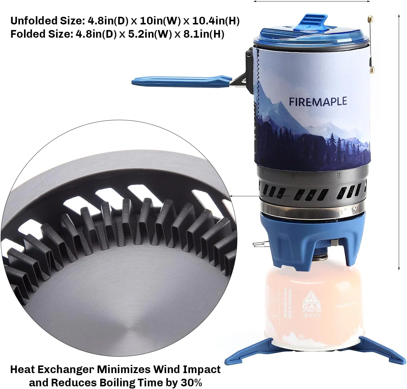 Fire Maple Star X5
Polaris Pressure-Regulator Cooking System (Blue) - Image 3
