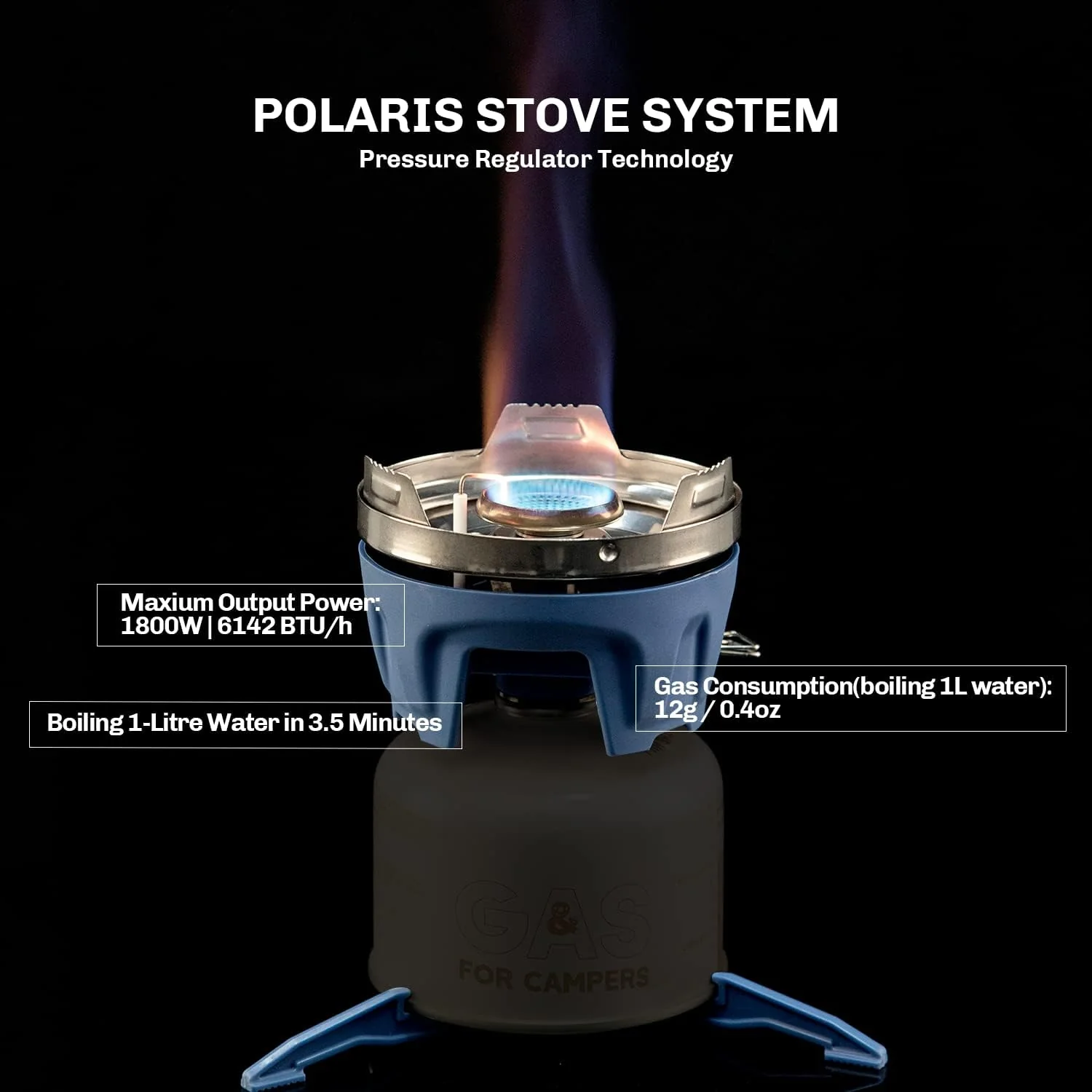 Fire Maple Star X5
Polaris Pressure-Regulator Cooking System (Blue) - Image 6