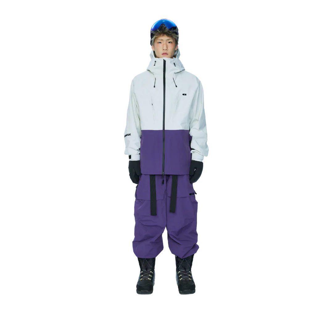 Gainax Snow Jacket White & Purple - Image 5