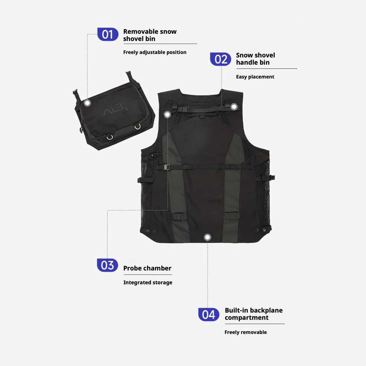 Goski Alt Sailor Waistcoat Black - Image 2