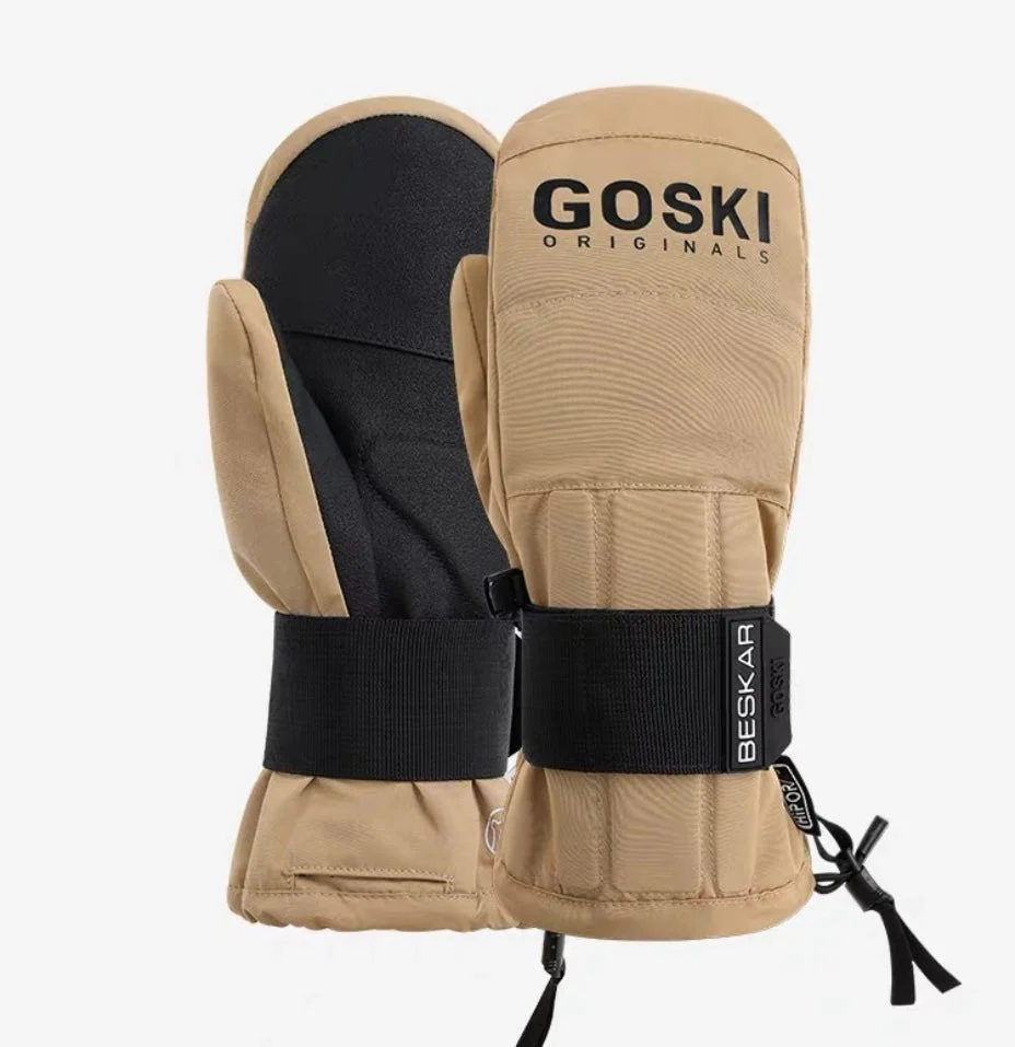 Goski Mittens With Wrist Pads Black - Image 2