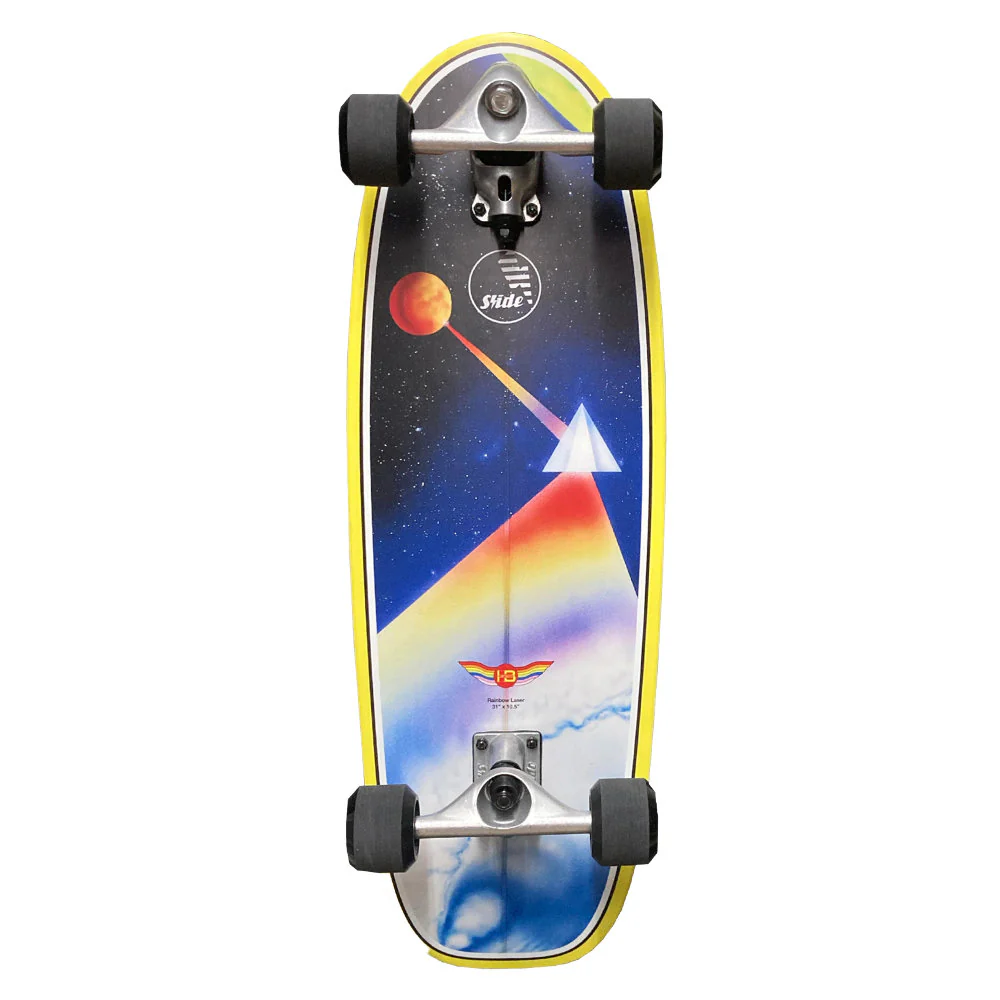 Hot Buttered 31'' Surf Skateboard - Magic Egg - Rainbow Laser - Image 4
