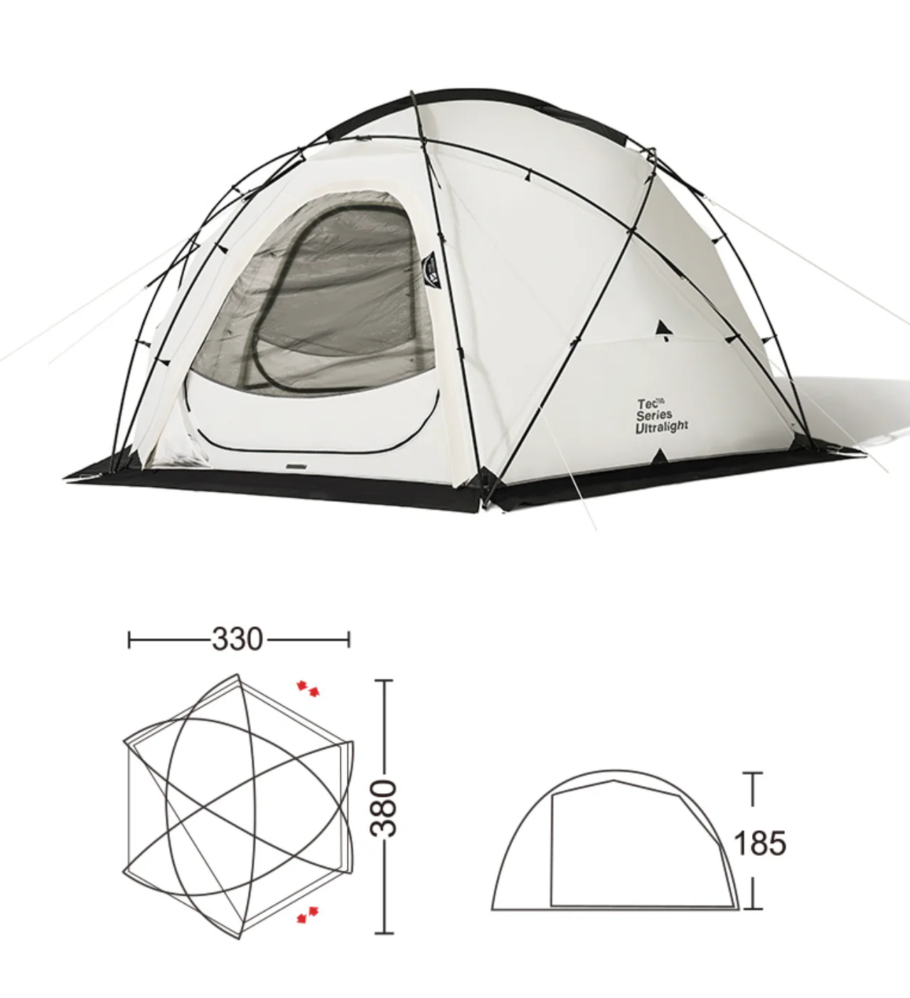Mobi Garden Commander 185 Geodesic Dome Tent - Image 33