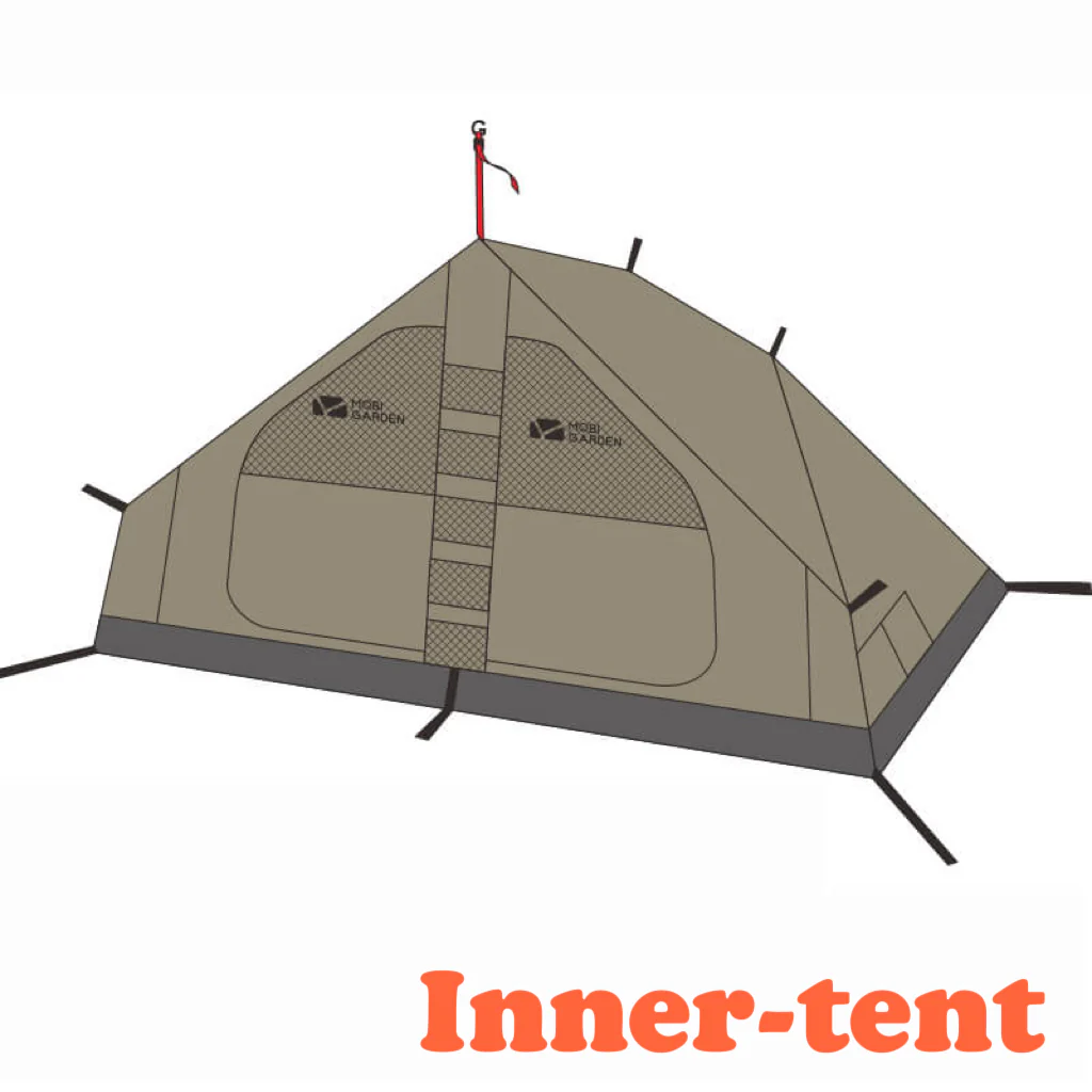 Mobi Garden Era Courtyards 290 Pyramid Tent part - Image 2