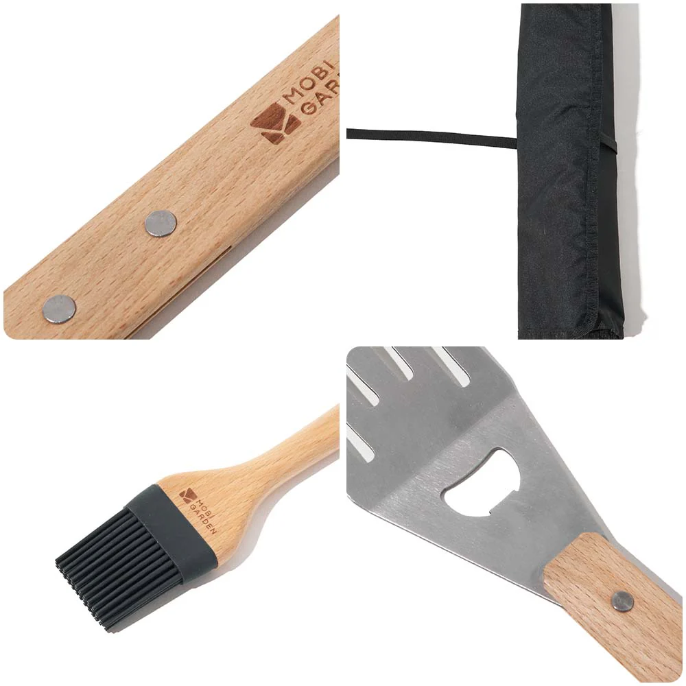 Mobi Garden Four Pieces Barbecue Tool Set - Image 3