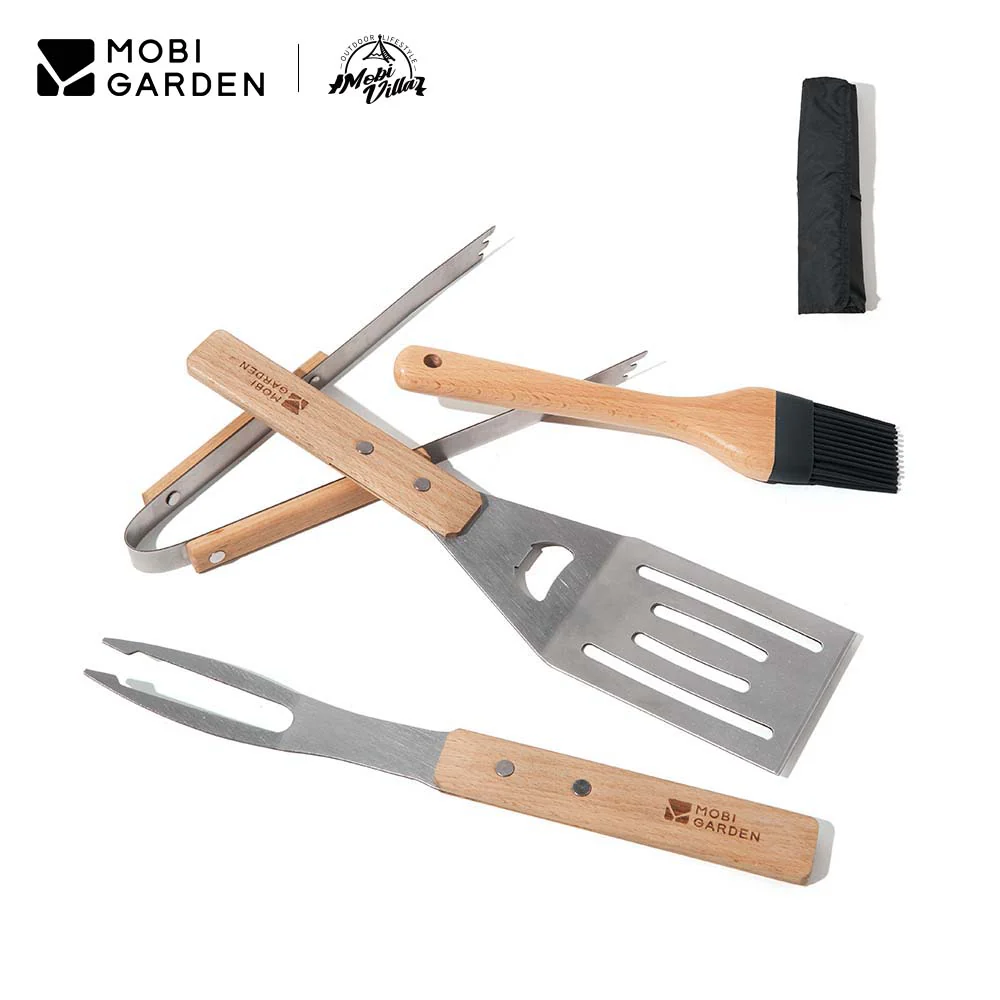 Mobi Garden Four Pieces Barbecue Tool Set - Image 8
