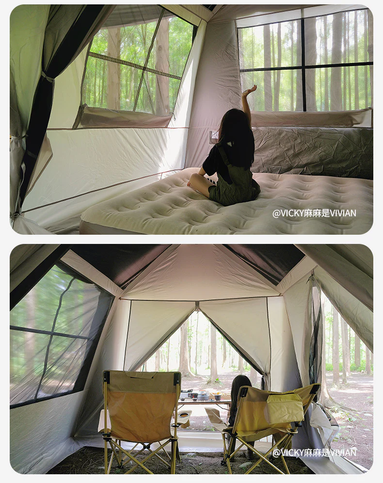 Mobi Garden Holiday Mountain Residence 10.9 Tent (Black Coated) - Image 21