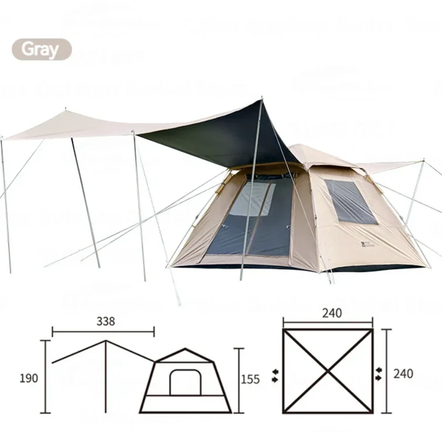 Mobi Garden Instant Set-Up Tent Vinyl Coated - Image 6