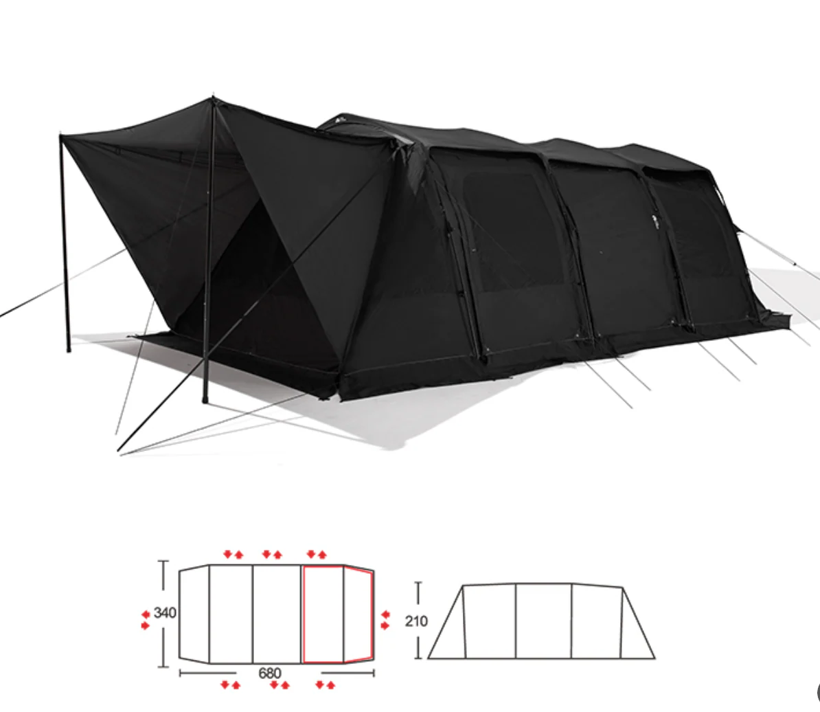 Mobi Garden LS 4 Tunnel Tent - Image 42