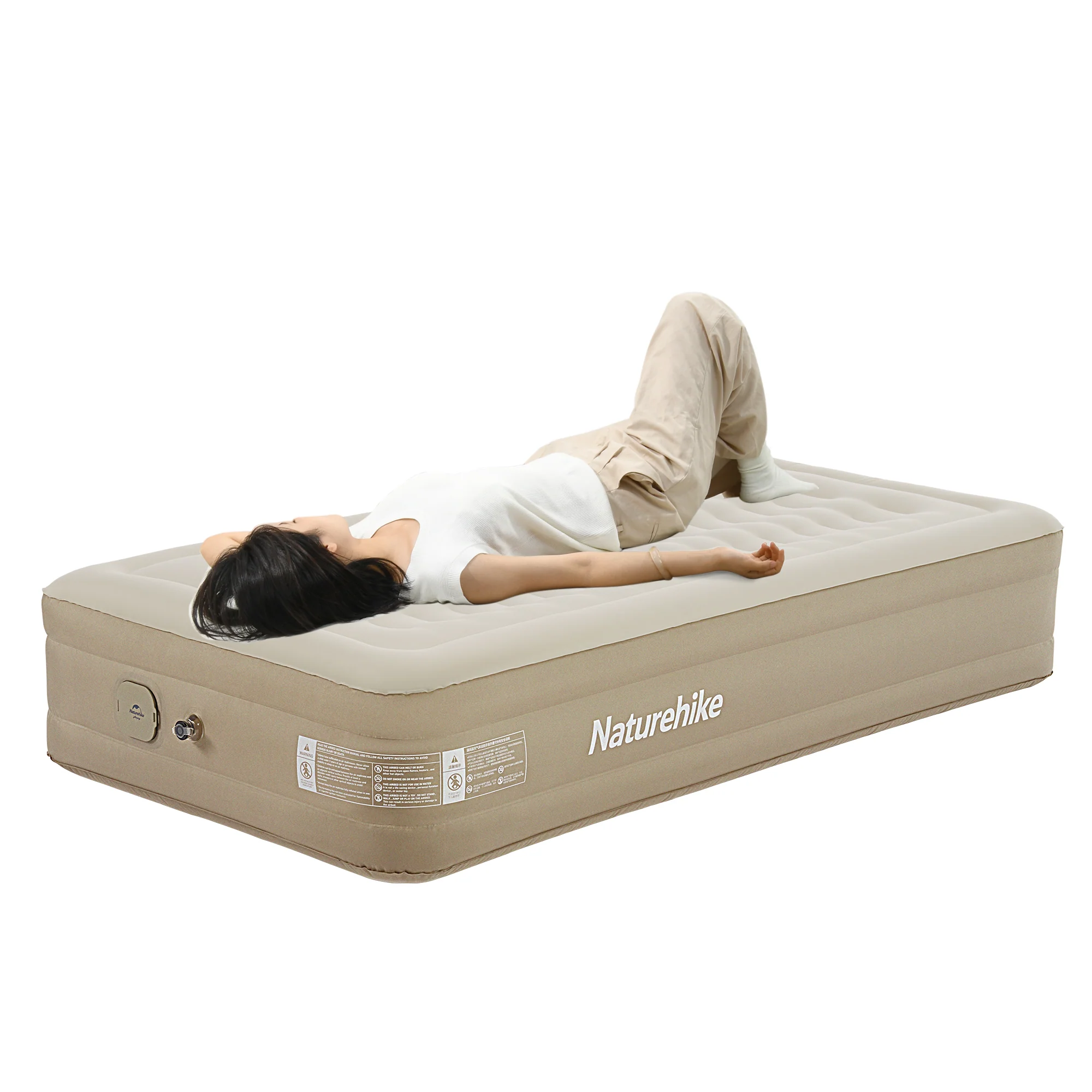Naturehike C36 Inflatable Mattress Built-In Pump Khaki - Image 11
