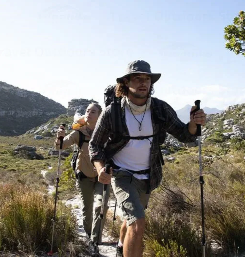 Naturehike Carbon And Aluminium Trekking Pole - Army Green - Image 9