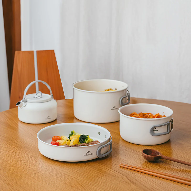 Naturehike Ceramic Non-Stick Pot Set 4-7 People Pot Set - Image 6