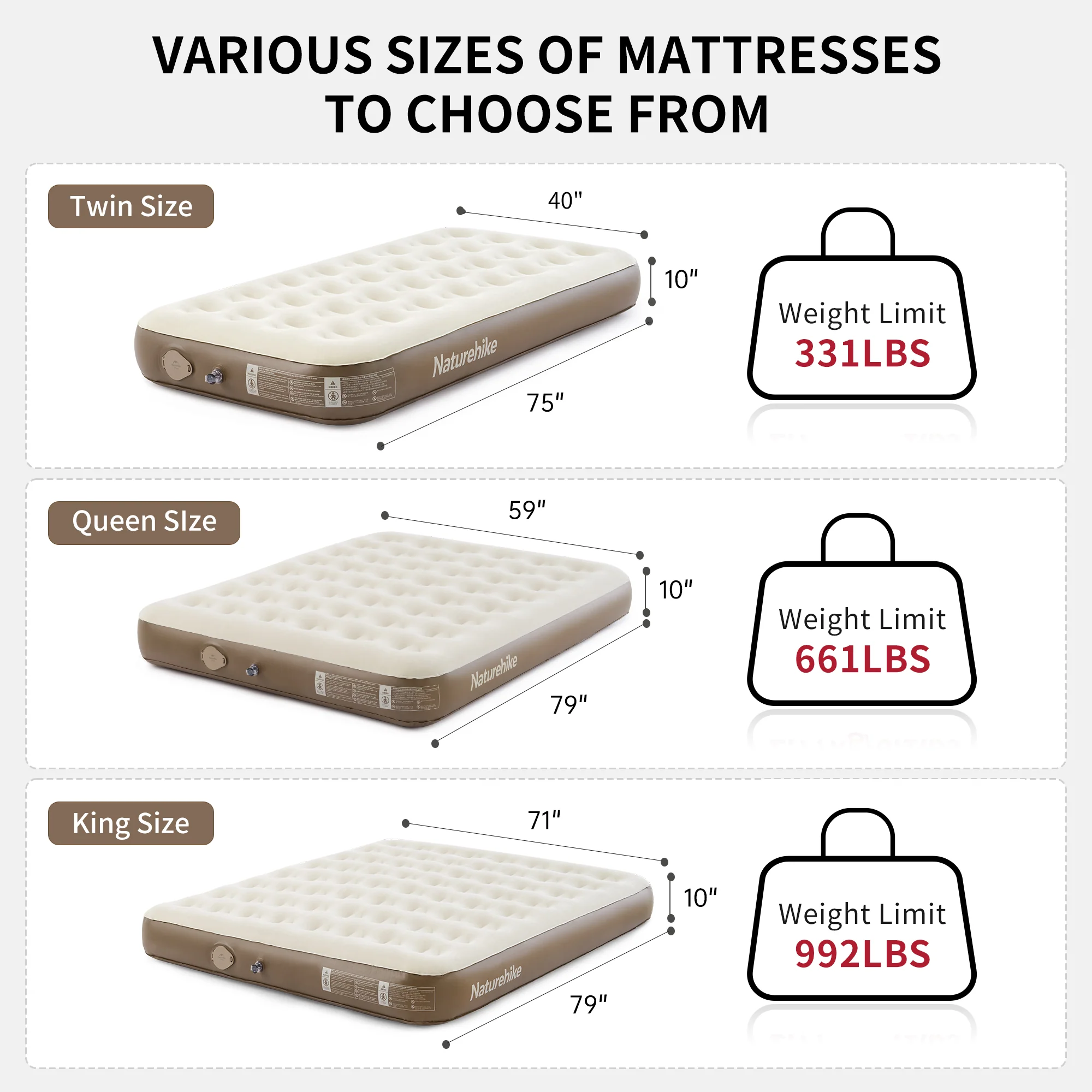 Naturehike Chenjing Built-In Pump Inflatable Mattress - 25cm 2026 - Image 4