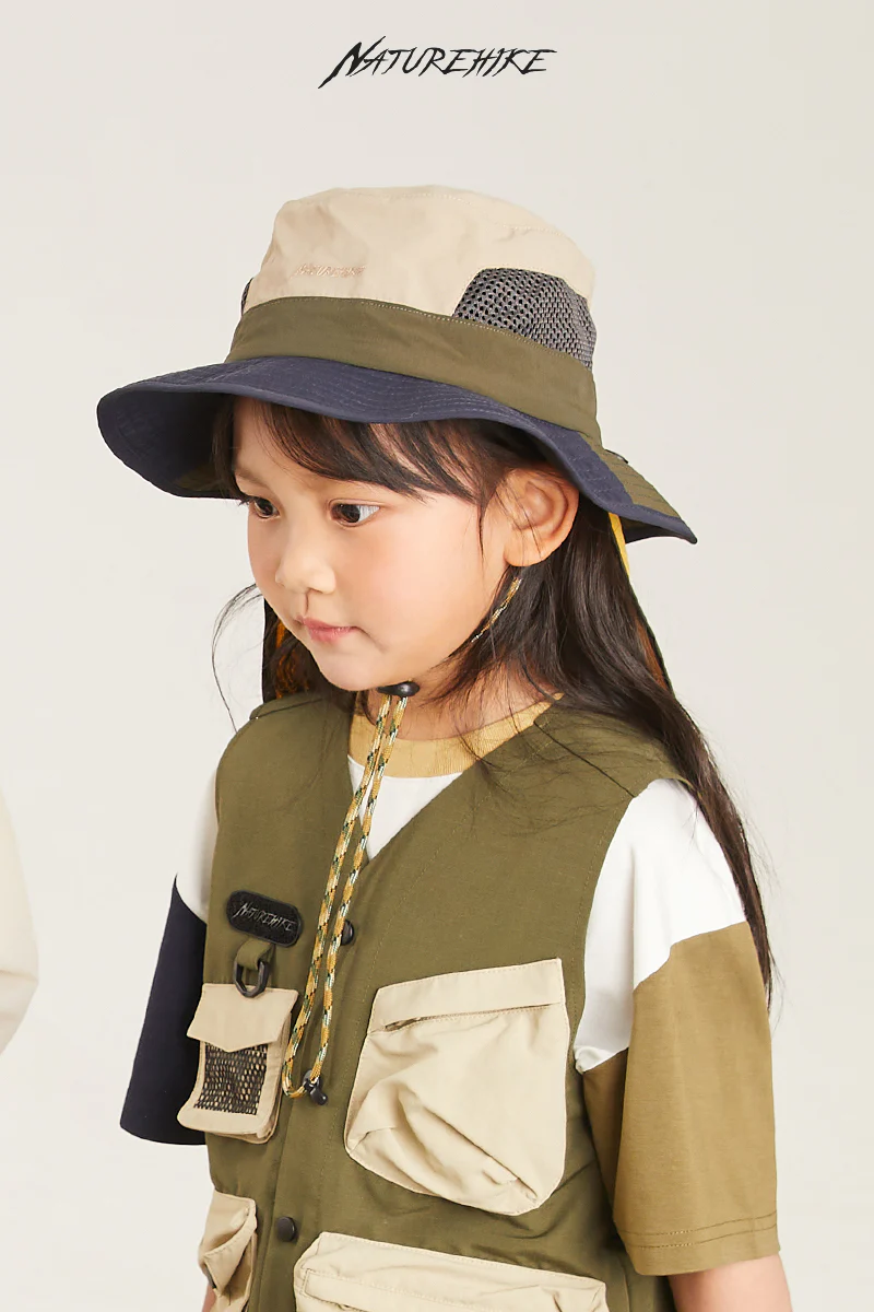 Naturehike Children's Color Matching Sunscreen Fisherman Hat (Kids) - Image 3