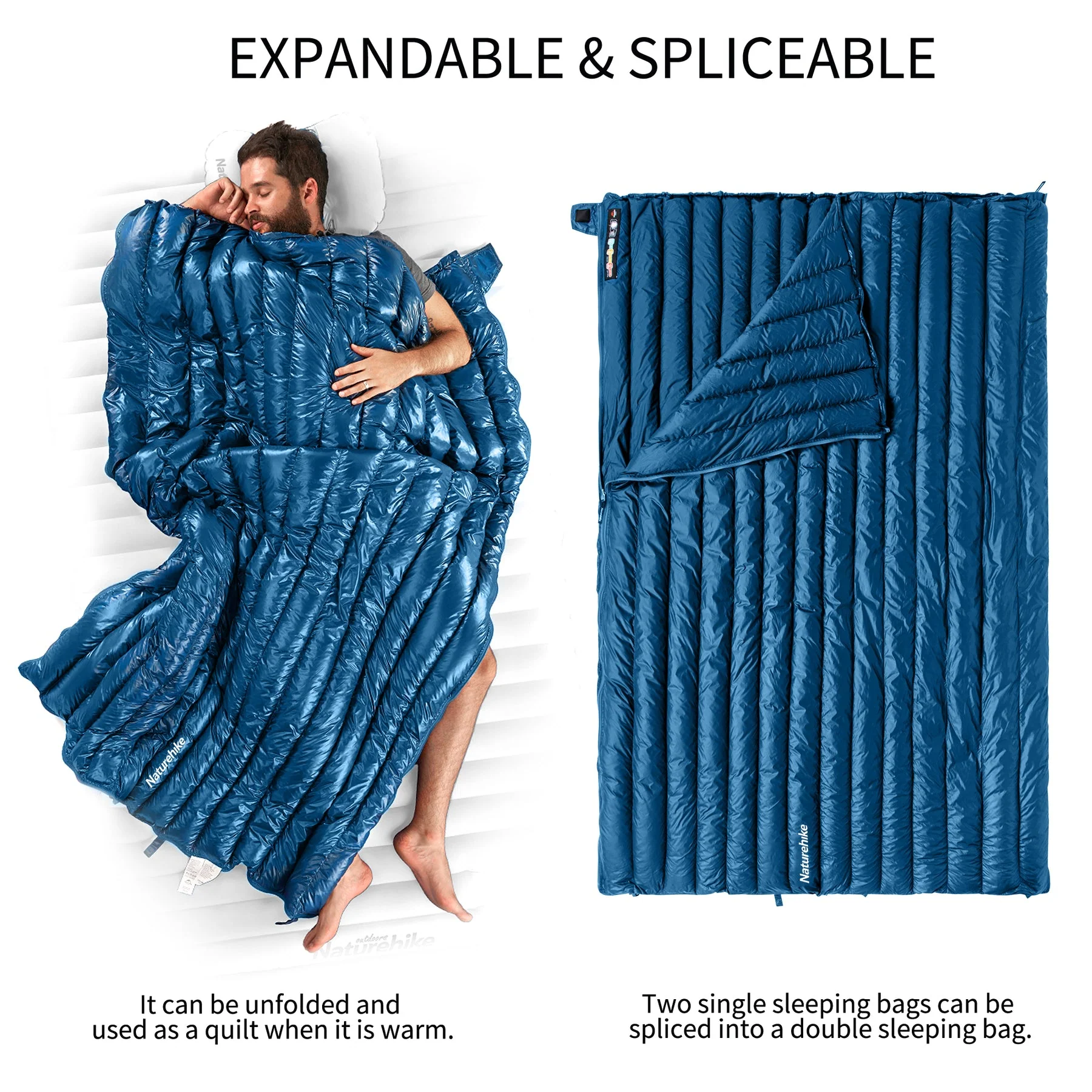 Naturehike Cicada Wing CW295 Down Envelope Sleeping Bag 2026 - Image 3