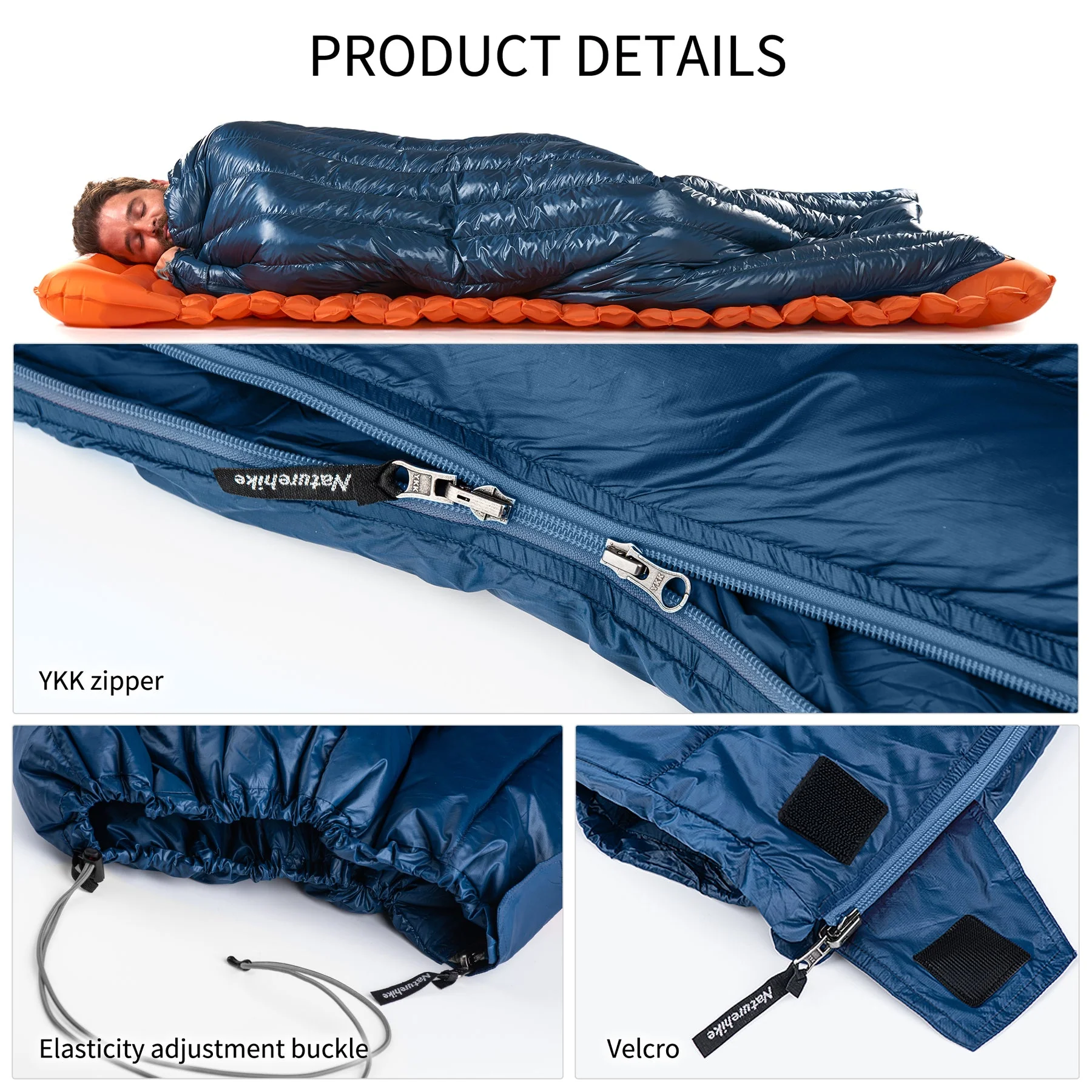 Naturehike Cicada Wing CW295 Down Envelope Sleeping Bag 2026 - Image 4