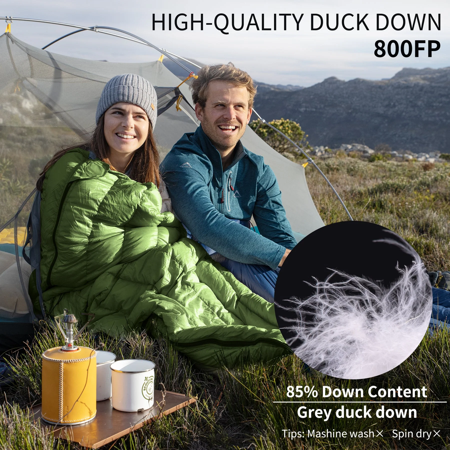 Naturehike Cicada Wing CW295 Down Envelope Sleeping Bag 2026 - Image 5