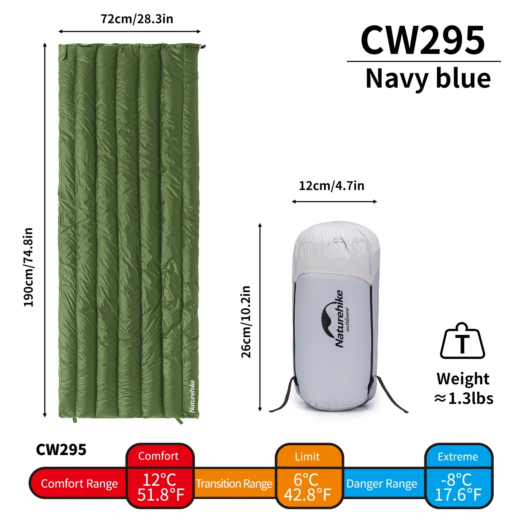 Naturehike Cicada Wing CW295 Down Envelope Sleeping Bag 2026 - Image 7