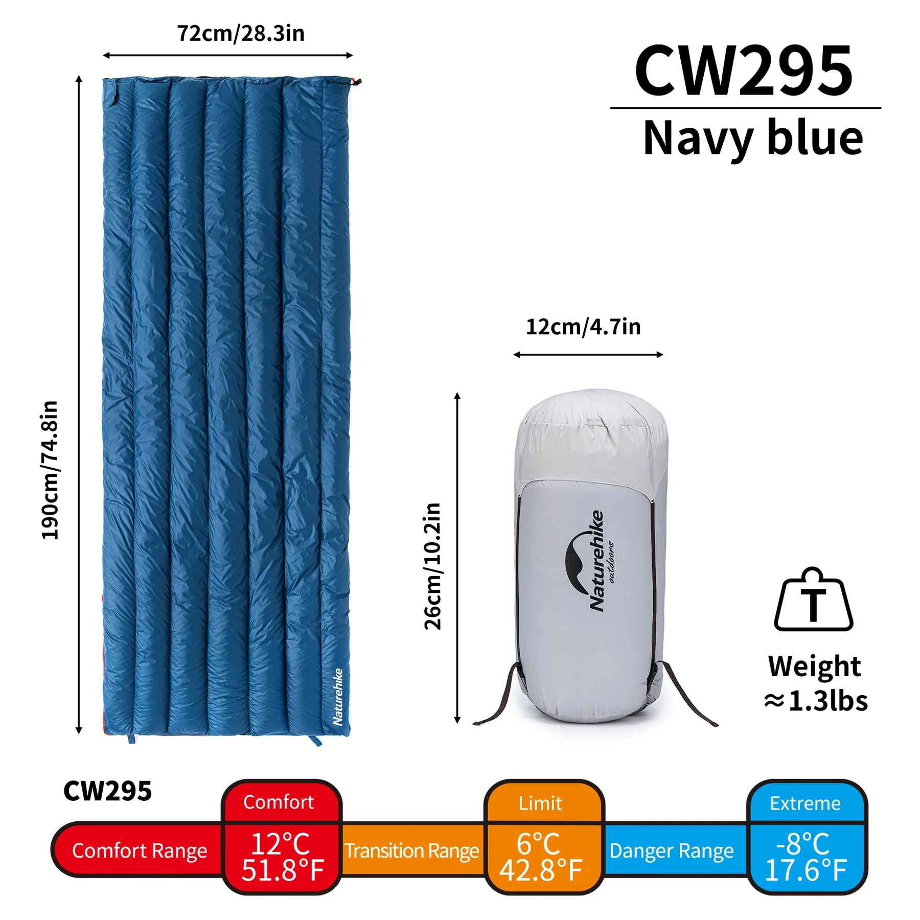 Naturehike Cicada Wing CW295 Down Envelope Sleeping Bag 2026 - Image 8