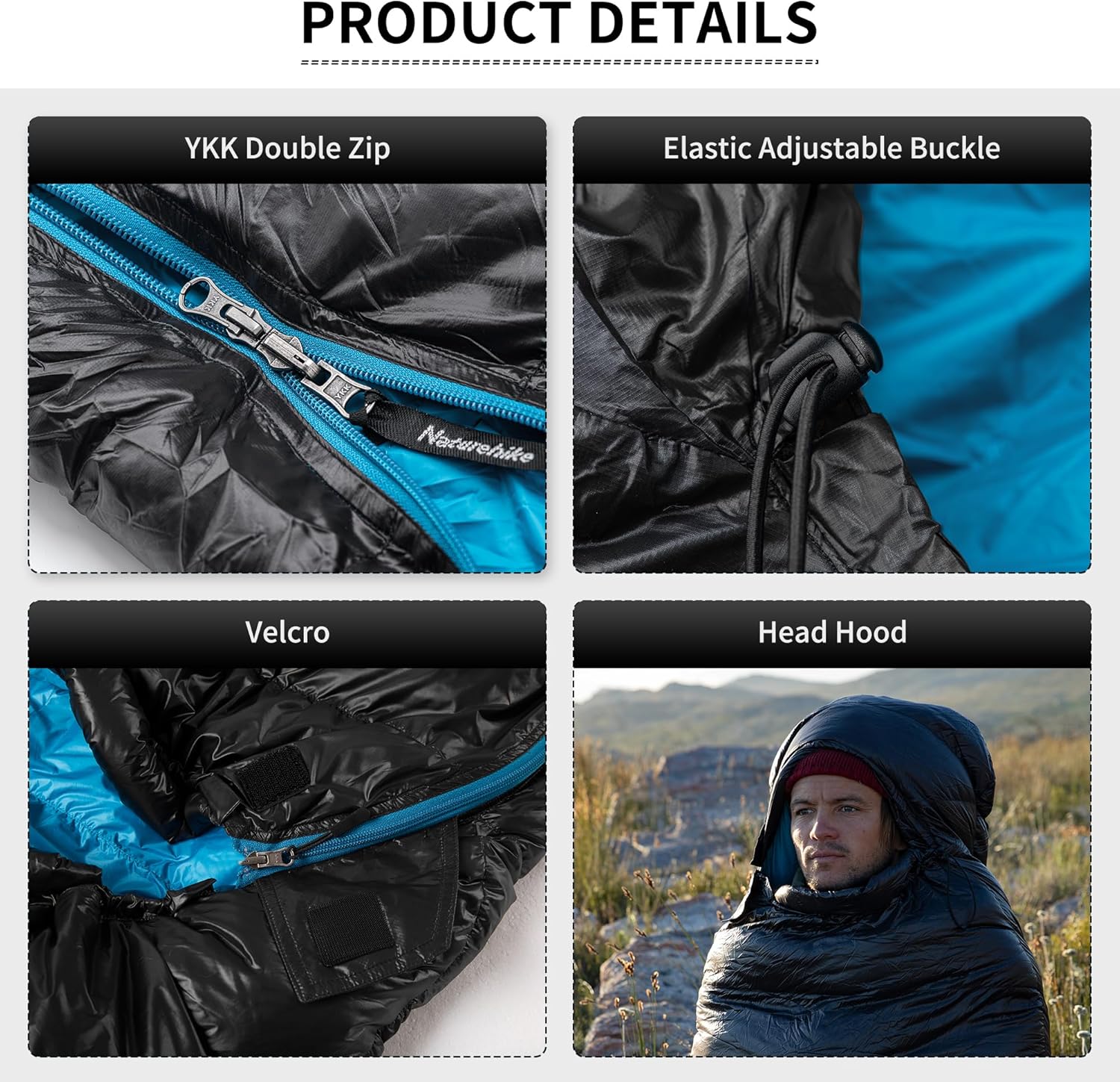 Naturehike Cicada Wing CW400 Square Down Sleeping Bag 2026 - Image 8