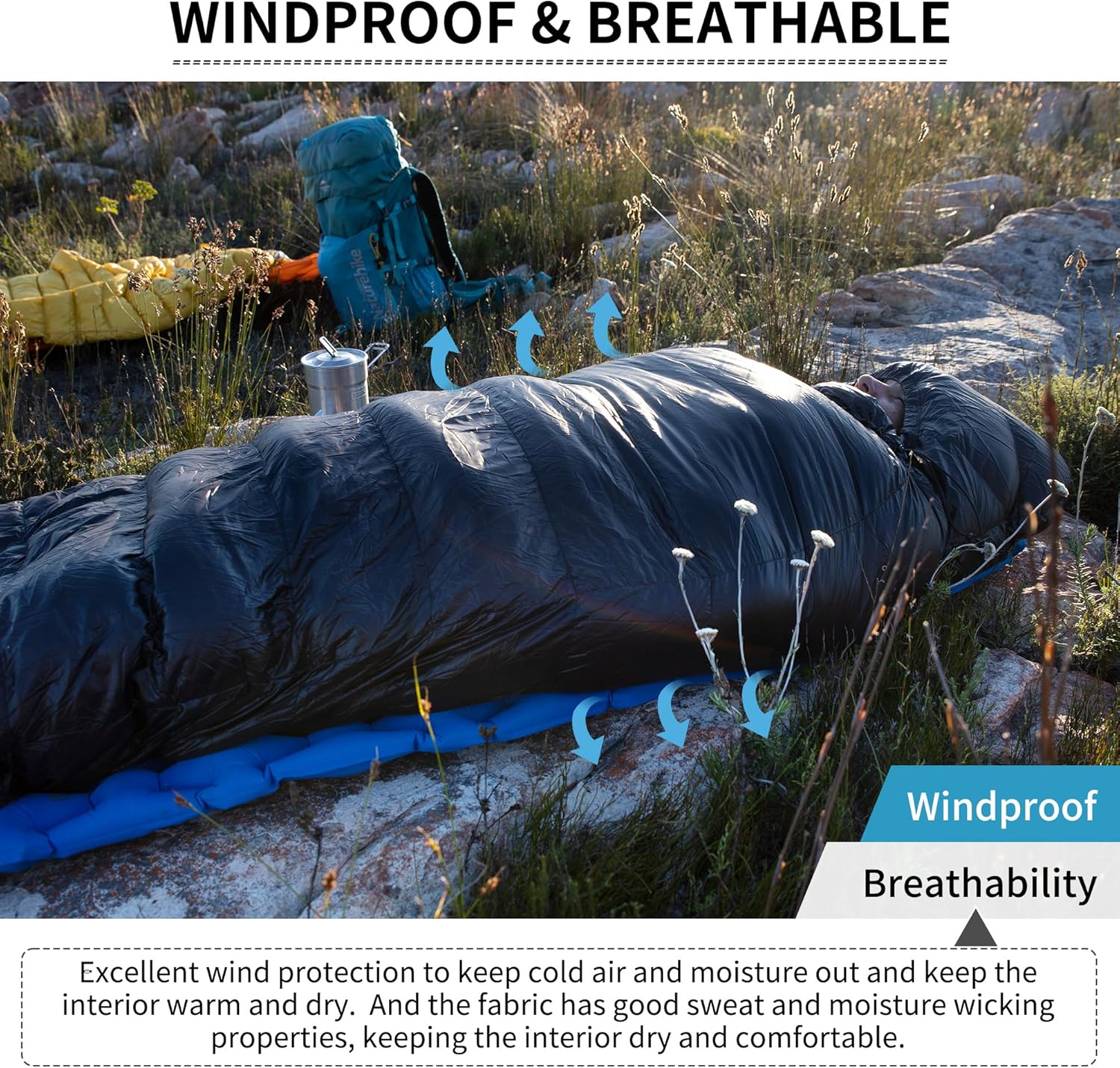 Naturehike Cicada Wing CW400 Square Down Sleeping Bag 2026 - Image 9