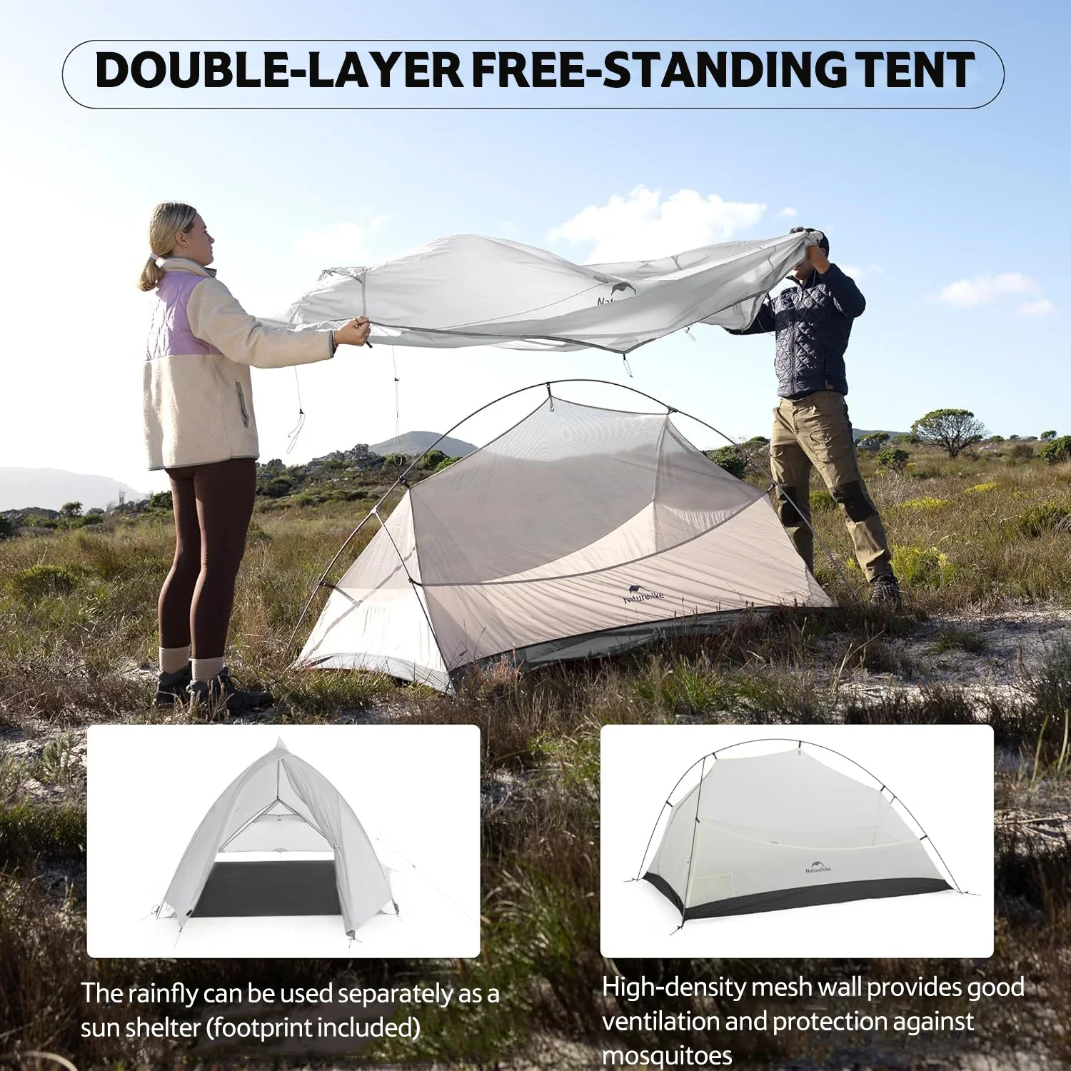 Naturehike Cloud Up™ UL 1-Person Ultralight Backpacking Tent 2026 - Image 4