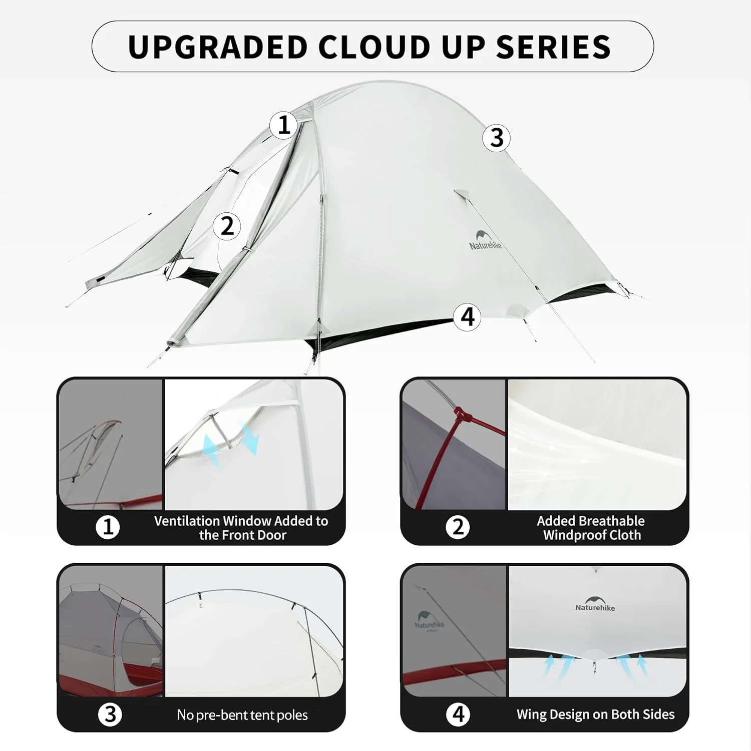 Naturehike Cloud Up™ UL 1-Person Ultralight Backpacking Tent 2026 - Image 6