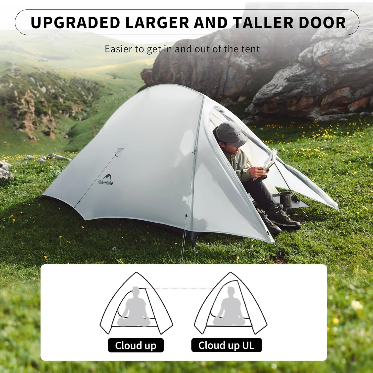 Naturehike Cloud Up™ UL 1-Person Ultralight Backpacking Tent 2026 - Image 7