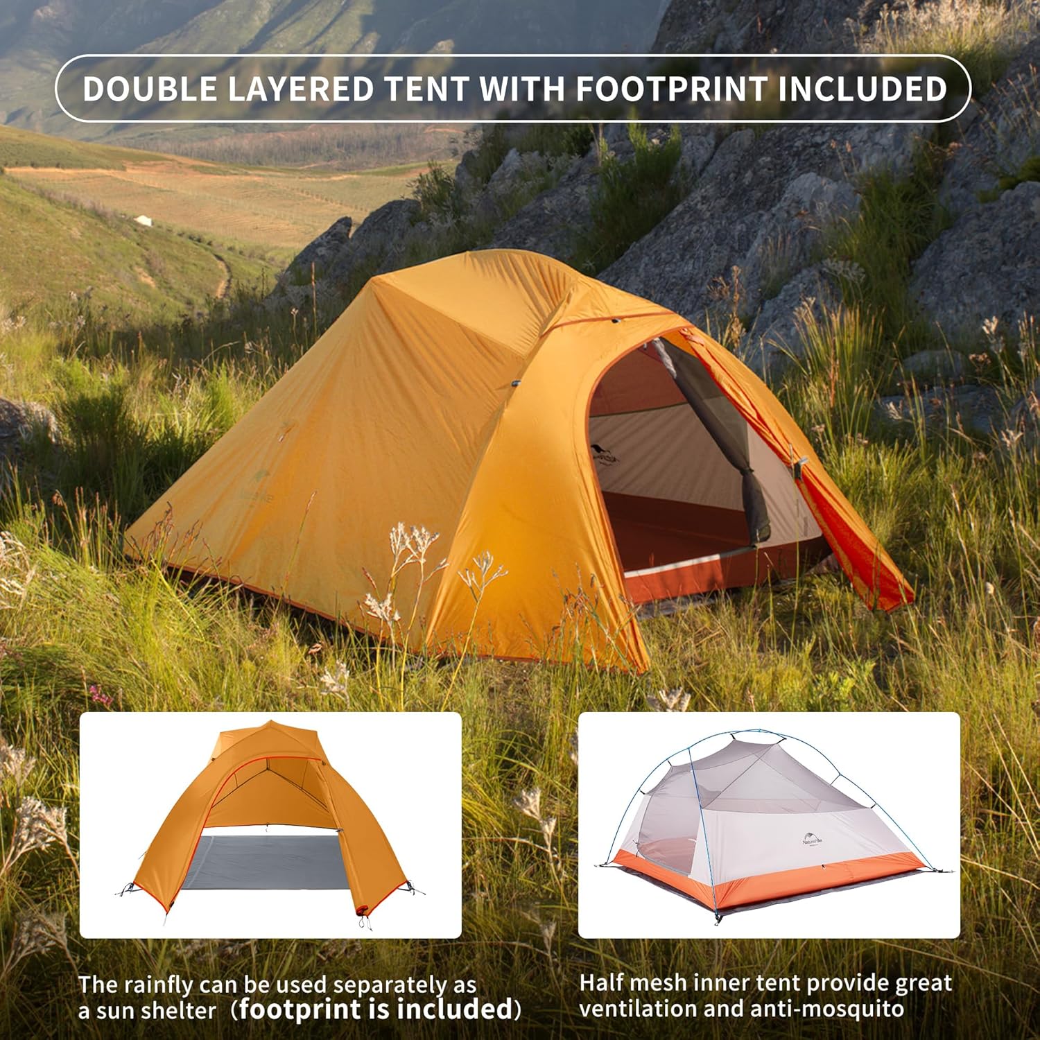 Naturehike Cloud Up™ Base 3-Person Ultralight Backpacking Tent 2026 - Image 10