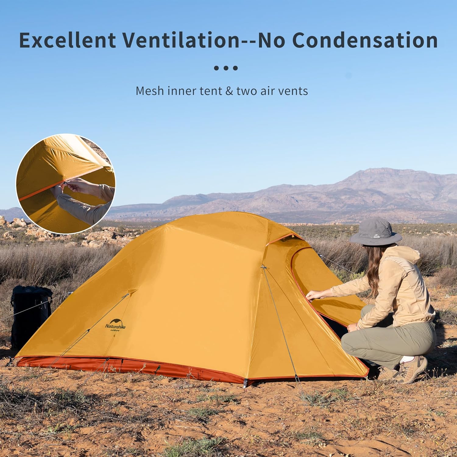 Naturehike Cloud Up™ Base 3-Person Ultralight Backpacking Tent 2026 - Image 11