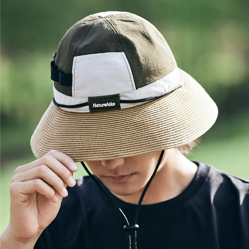 Naturehike Contrasting Colors Braided Fisherman Hat - Army Green - Image 2