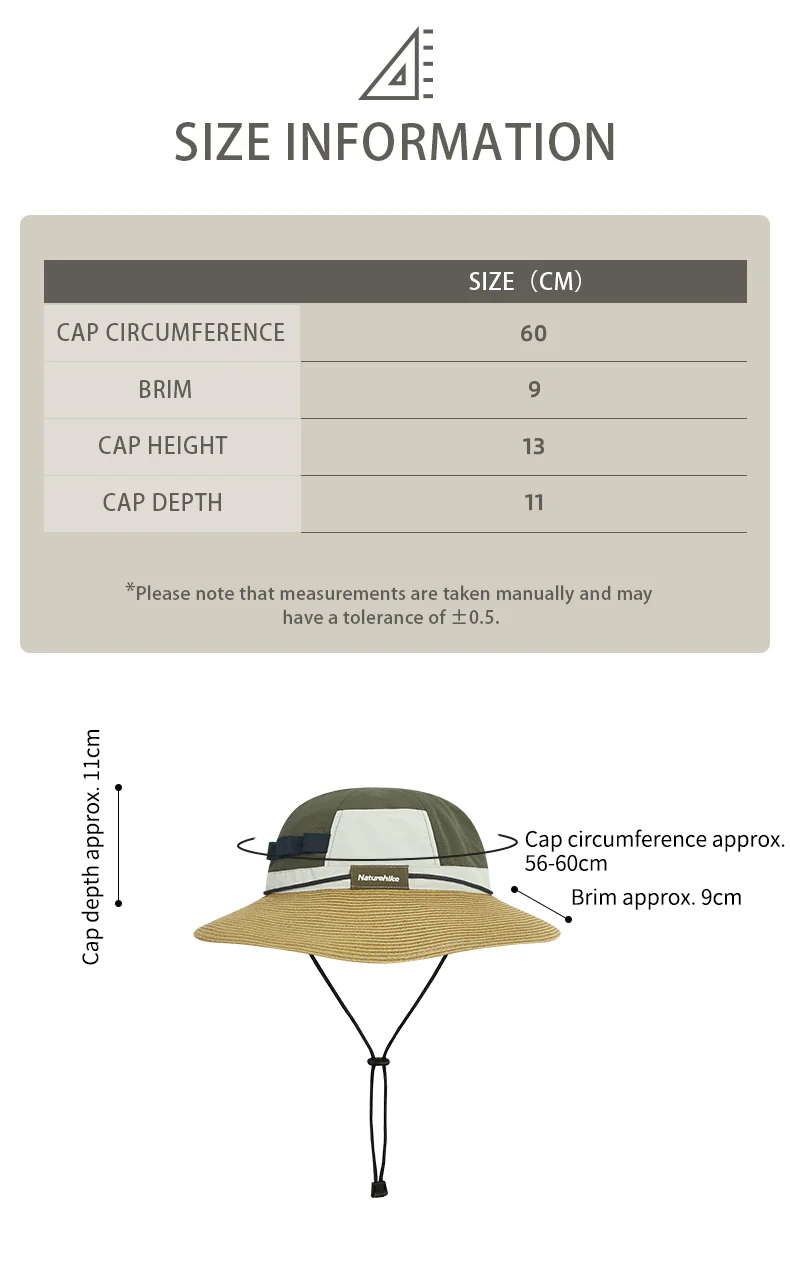 Naturehike Contrasting Colors Braided Fisherman Hat - Army Green - Image 3