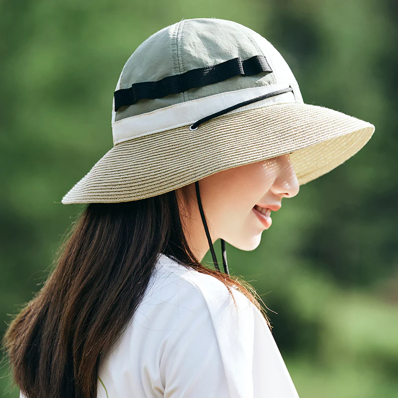Naturehike Contrasting Colors Braided Fisherman Hat - Light Green - Image 2