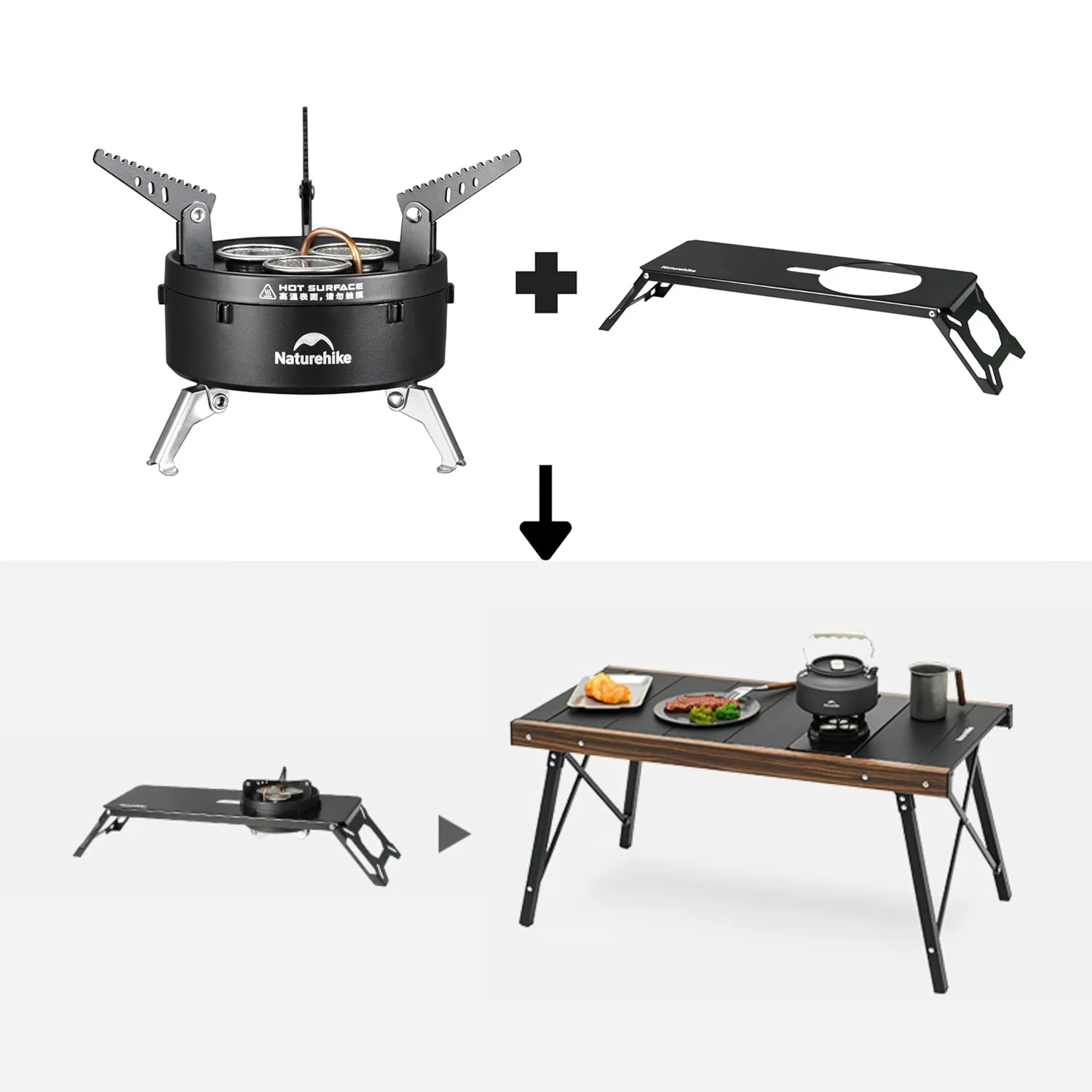 Naturehike Dark Star Three Burners Gas Stove Frame Grate Half-Unit (IGT Compatiable) 2026 - Image 5