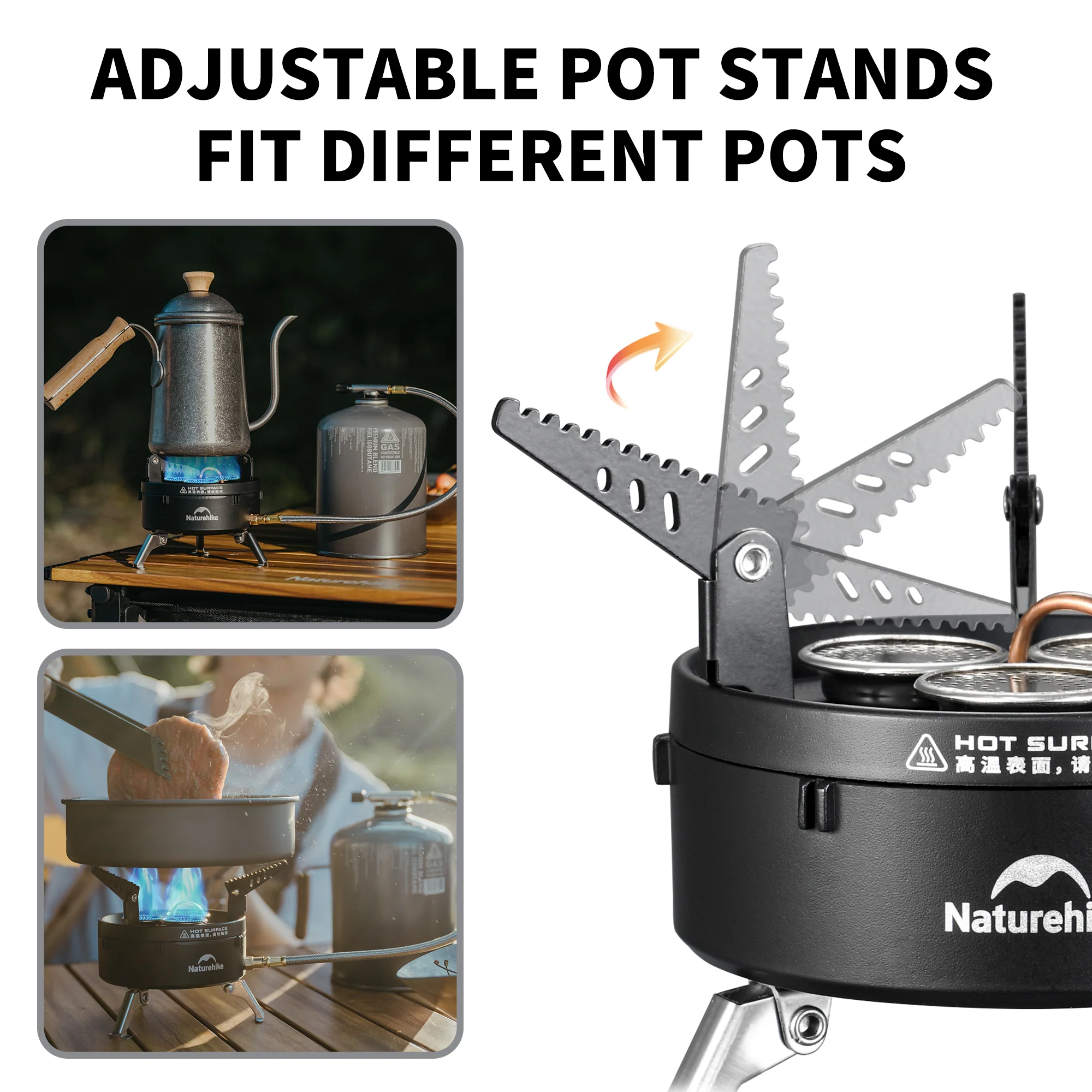 Naturehike Dark Star Three Burners Gas Stove (IGT Compatiable) 2026 - Image 4