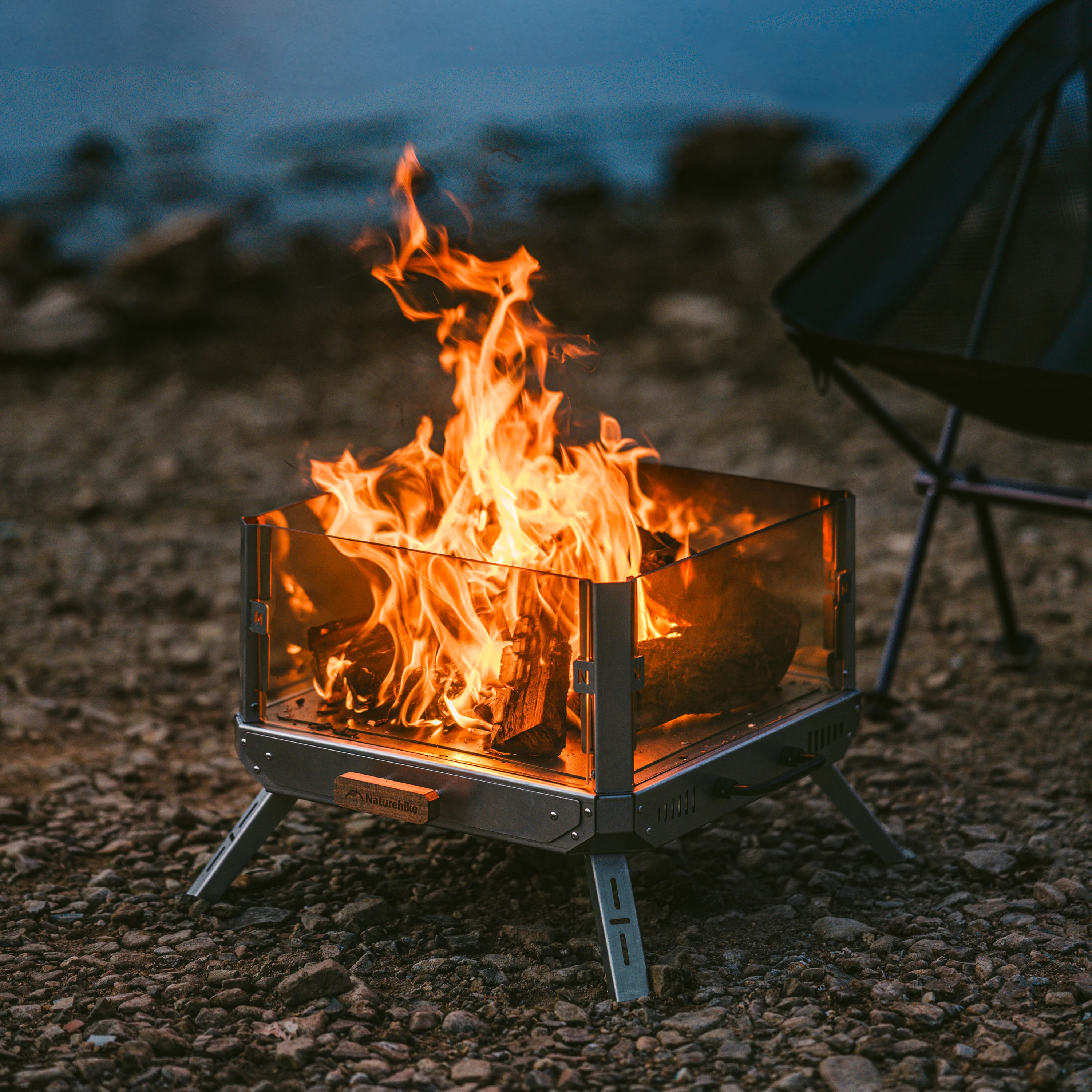 Naturehike Fire Viewing Glass Fire Stove Stainless Steel Fire Stove - Image 10