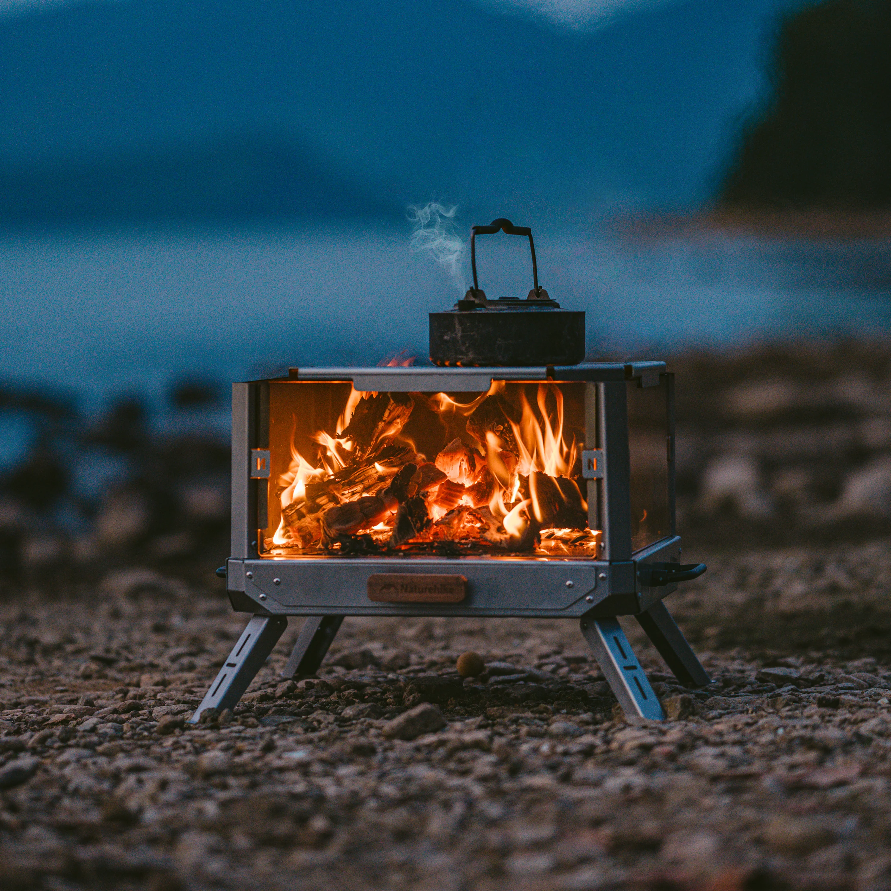 Naturehike Fire Viewing Glass Fire Stove Stainless Steel Fire Stove - Image 8