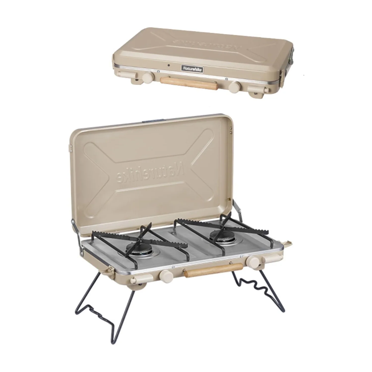 Naturehike Leyan 2 Double Head Gas Stove Khaki