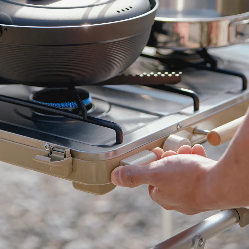 Naturehike Leyan 2 Double Head Gas Stove Khaki - Image 6