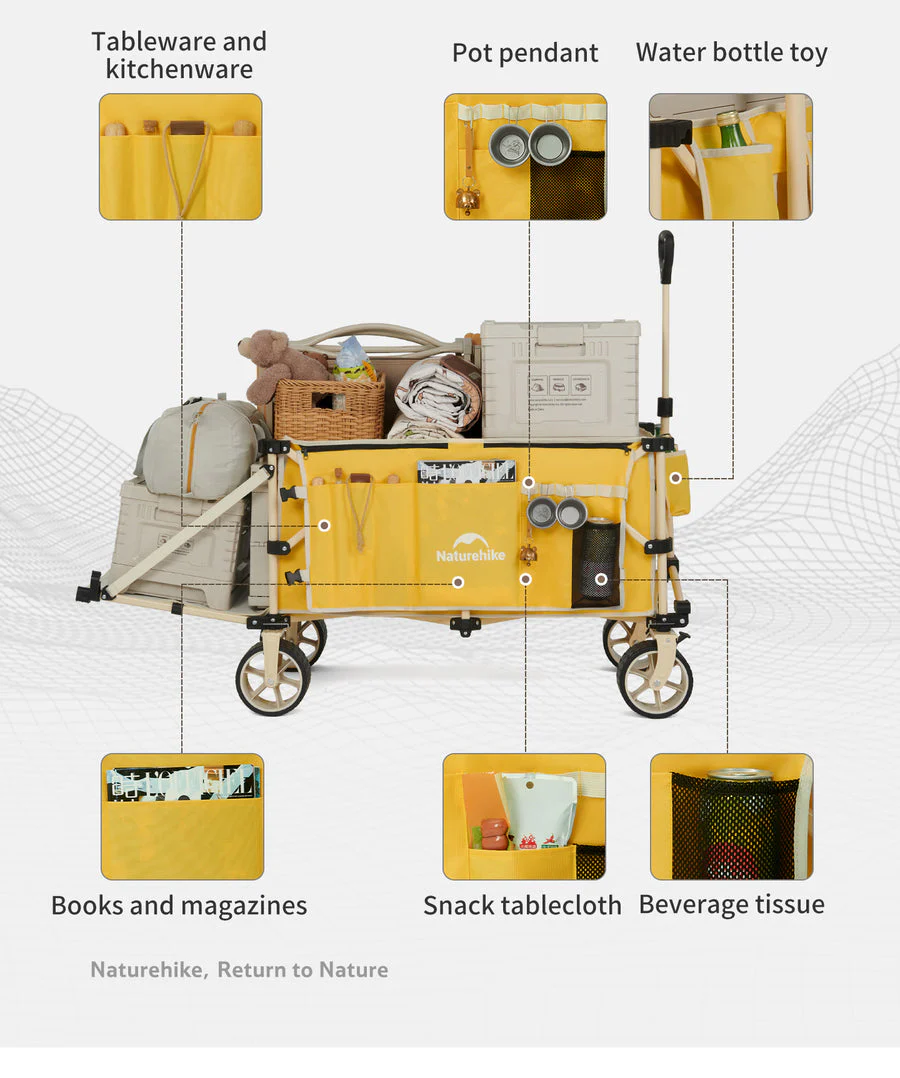 Naturehike Light Folding gathering camping Wagon 2026 - Image 6