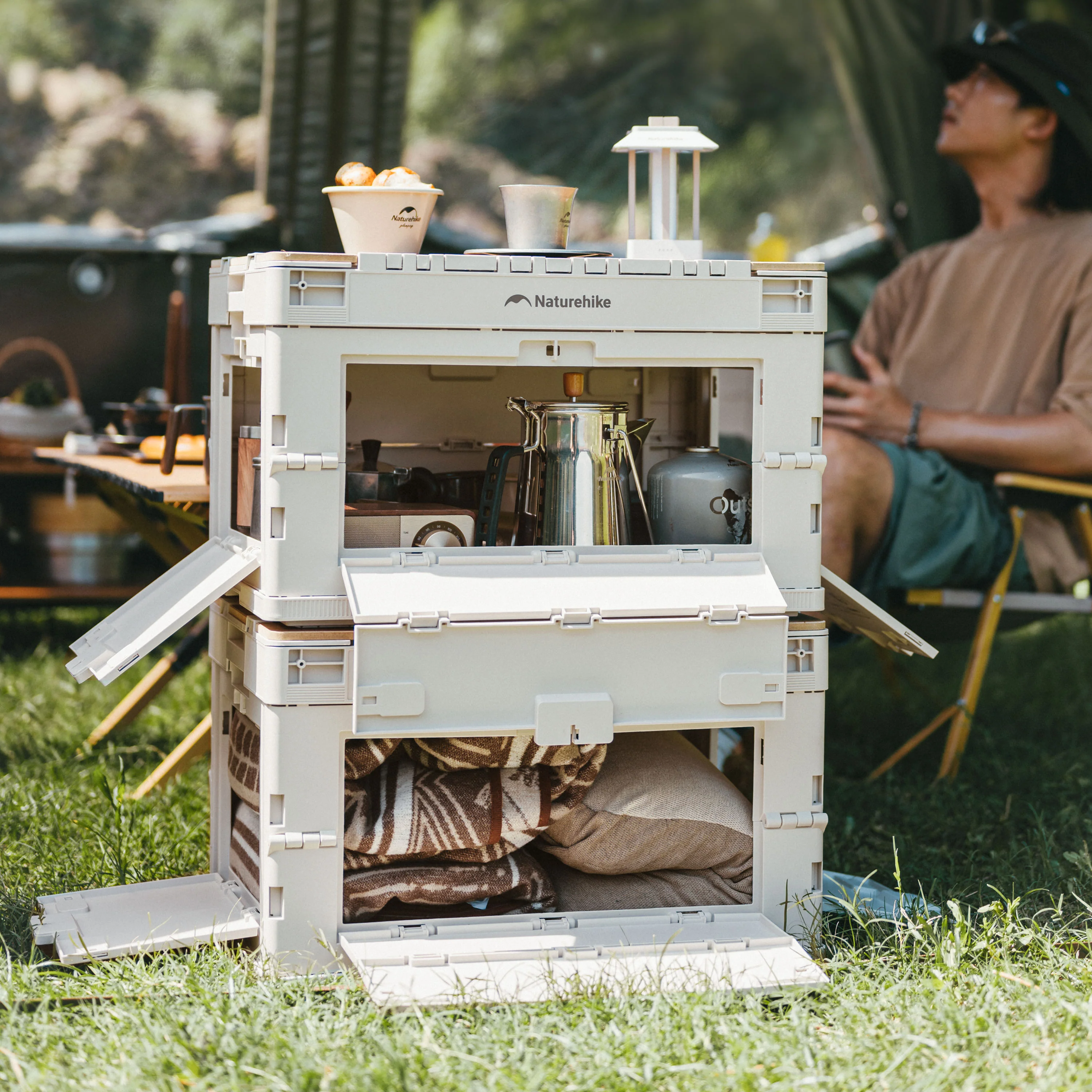 Naturehike Ling Yue L Folding Storage Box Light Beige Gray 2026 - Image 10