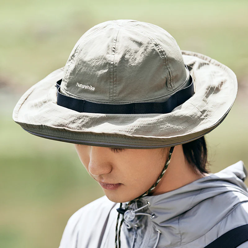 Naturehike Outdoor Anti-Mosquito Fisherman  Hat - Khaki - Image 5